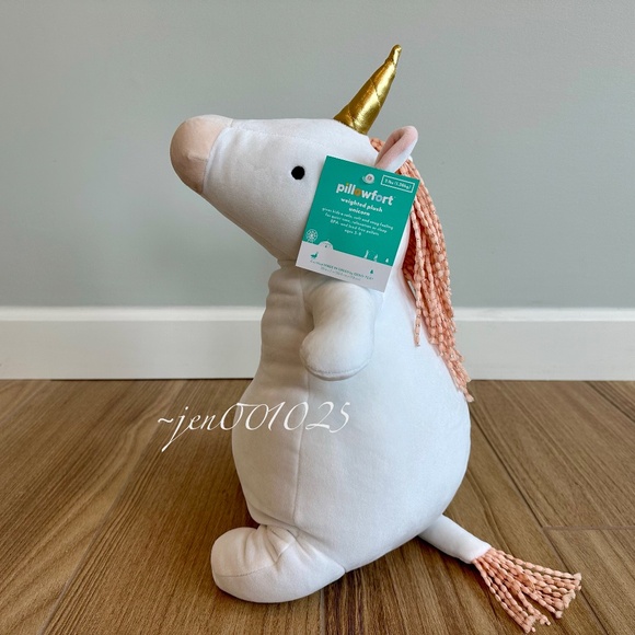 Unicorn Weighted Plush Throw Pillow - Pillowfort - Picture 6 of 9